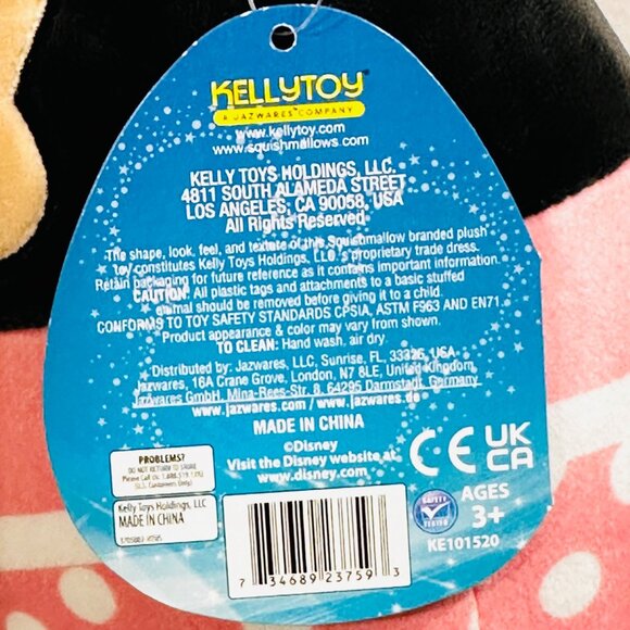 Squishmallows Official Kellytoy Plush 8" Minnie Mouse - Disney Ultrasoft Stuffed - Picture 7 of 9